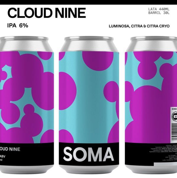 Cloud Nine - SOMA Beer IPA - New England / Hazy 440ml - 1