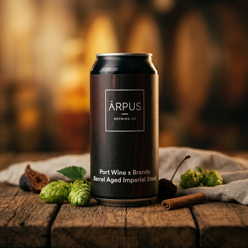 Port Wine x Brandy Barrel Aged Imperial Stout - Ārpus Brewing Co. Stout - Imperial / Double 440ml - 1
