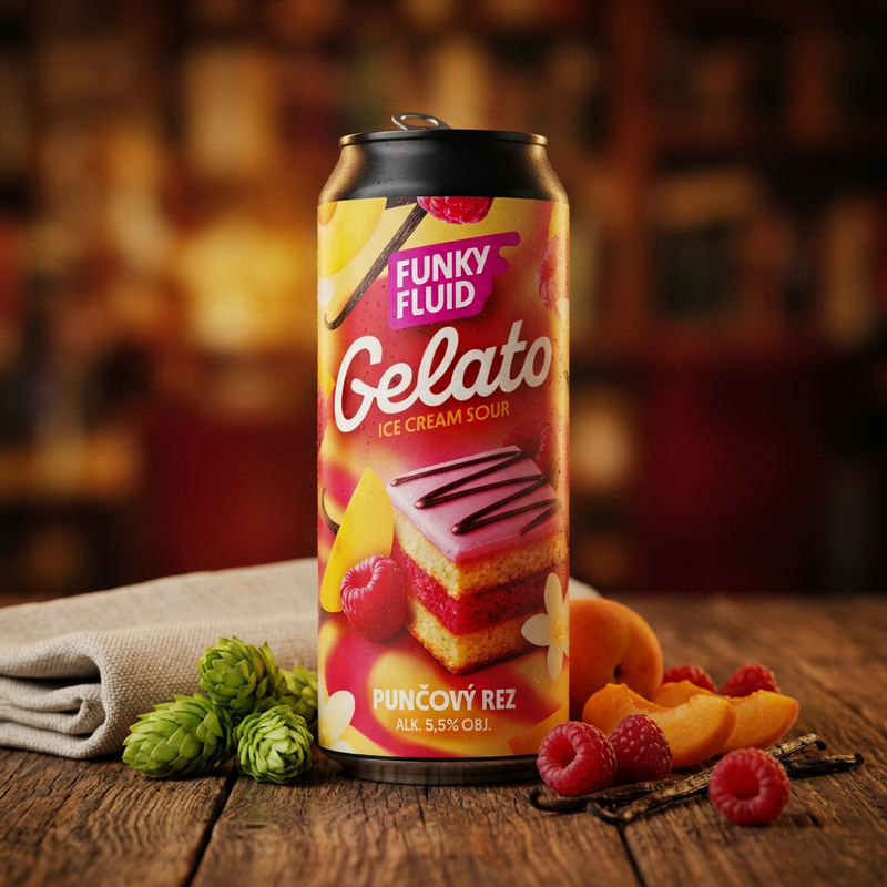Gelato: Punčový Rez - Funky Fluid Sour - Smoothie / Pastry 500ml - 2