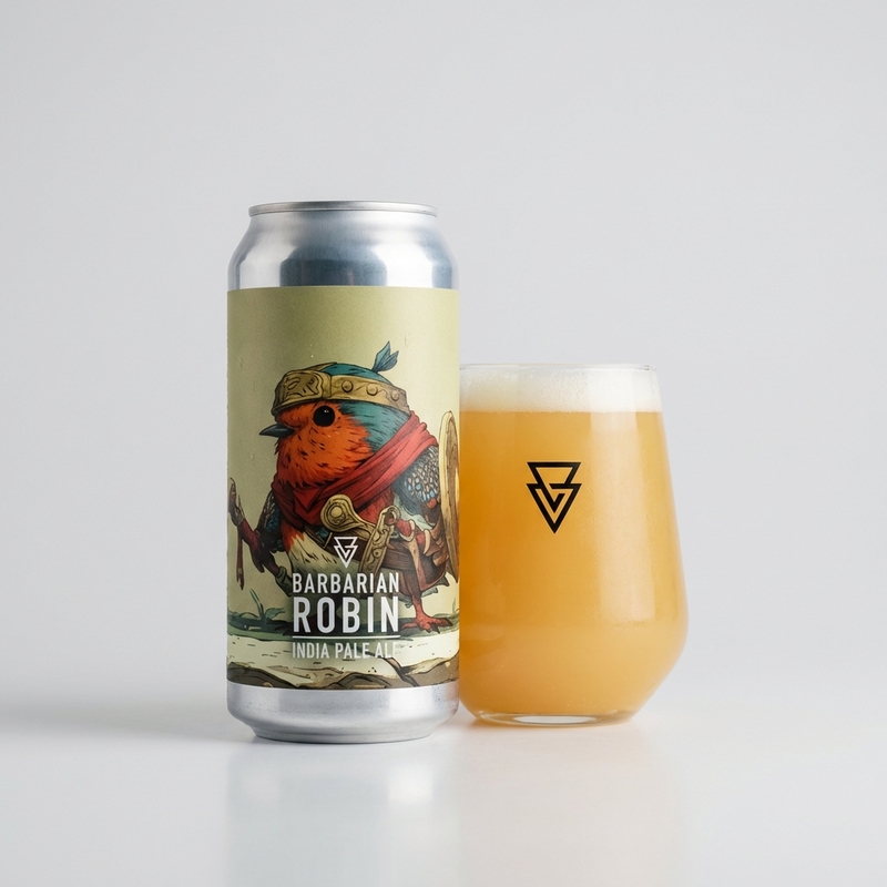 Barbarian Robin - Azvex Brewing Company IPA - New England / Hazy 440ml - 1