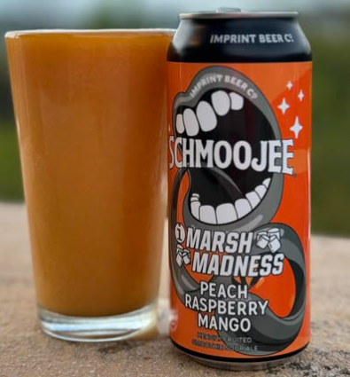 Schmoojee Marsh Madness Peach Raspberry Mango - Imprint Beer Co. Sour - Smoothie / Pastry 473ml - 1