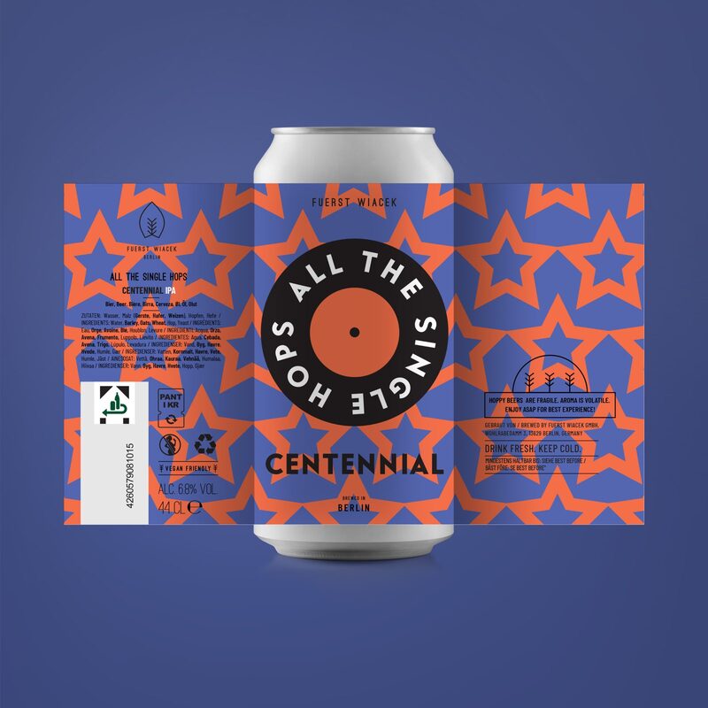 All the Single Hops - Centennial - FUERST WIACEK Berlin IPA - New England / Hazy 440ml - 1