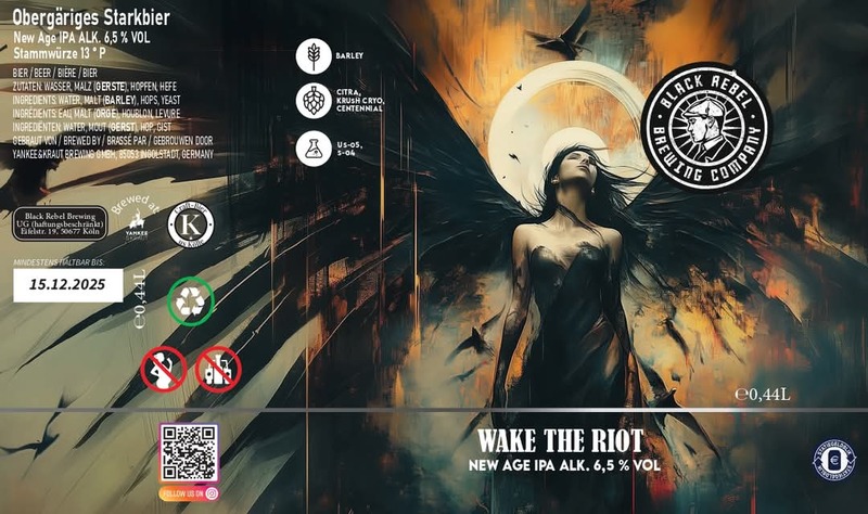 Wake The Riot - Black Rebel Brewing Company IPA - American 440ml - 1
