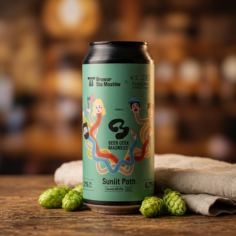Sunlit Path (Spyglass collab) - Browar Stu Mostów IPA - New England / Hazy 440ml - 2