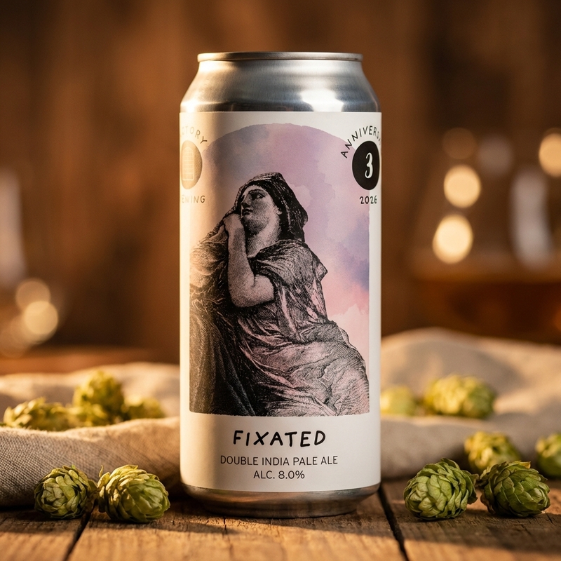 Fixated - Factory Brewing IPA - Imperial / Double New England / Hazy 440ml - 2