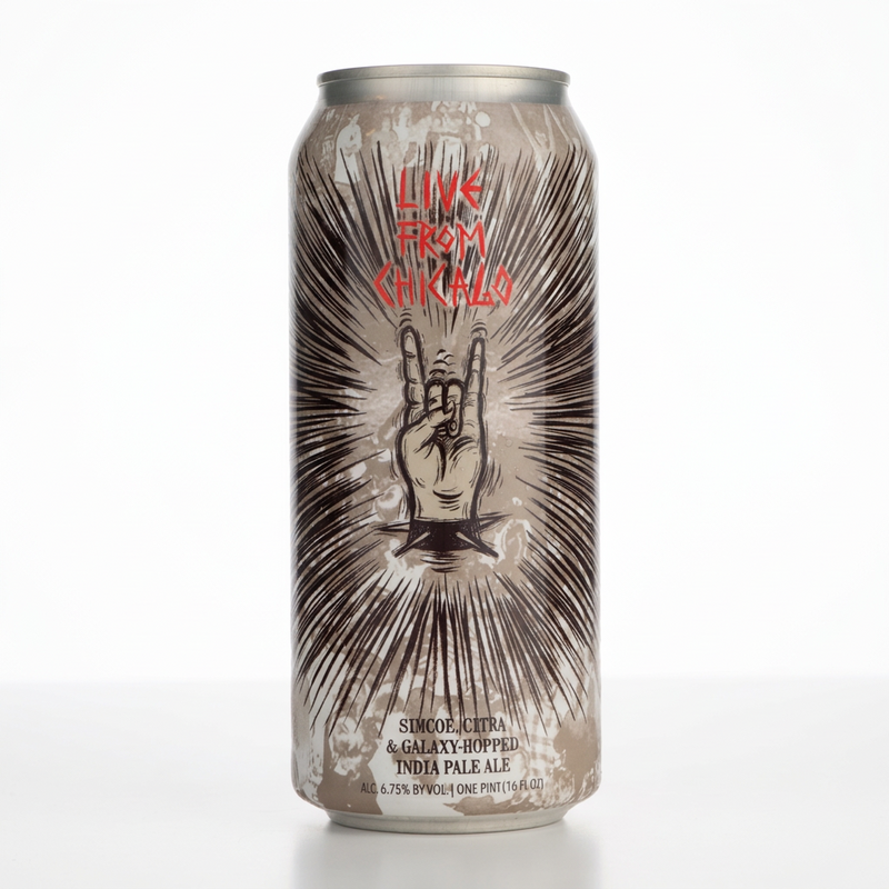 Live From Chicago / Crushed By Giants - Hop Butcher For The World IPA - American 473ml - 1