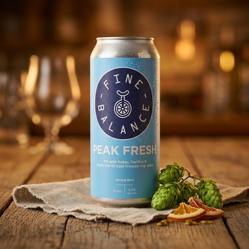 Peak Fresh - Fine Balance Brewing IPA - New England / Hazy 473ml - 1
