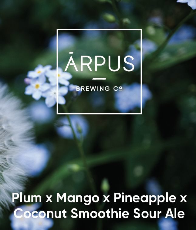 Plum x Mango x Pineapple x Coconut Smoothie Sour Ale - Ārpus Brewing Co. Sour - Smoothie / Pastry 440ml - 1