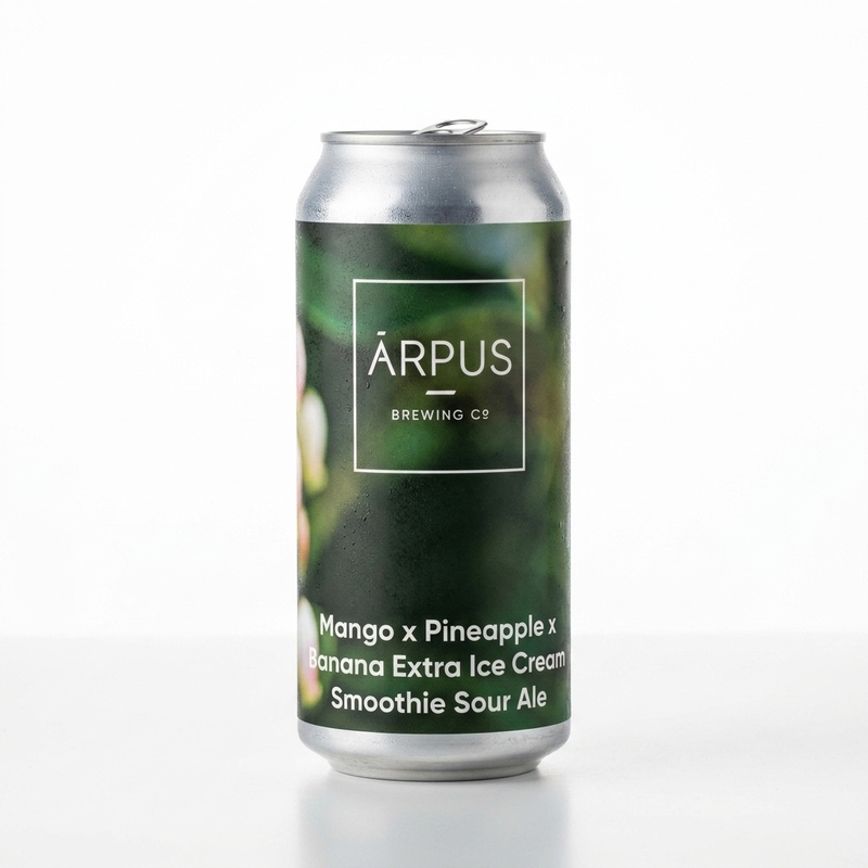 Mango x Pineapple x Banana Extra Ice Cream Smoothie Sour Ale - Ārpus Brewing Co. Sour - Smoothie / Pastry 440ml - 2