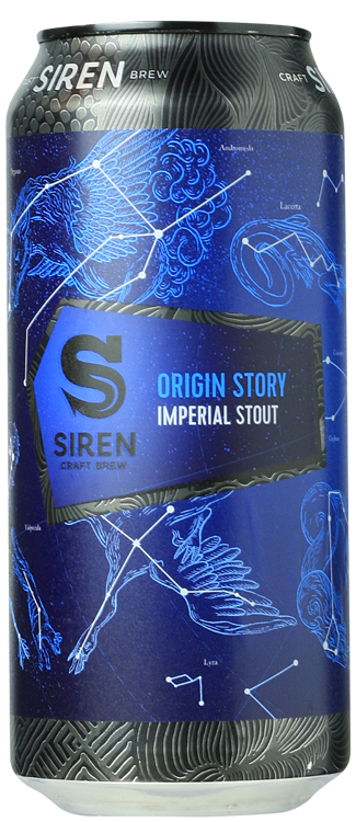 Origin Story - Siren Craft Brew Stout - Imperial / Double 440ml - 1