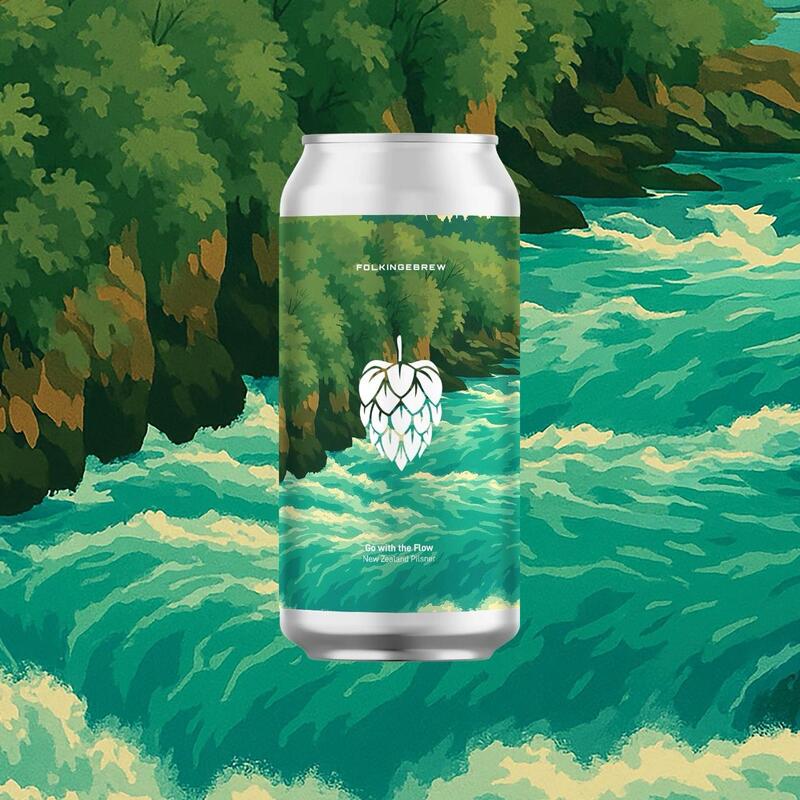 Go With The Flow - Folkingebrew Pilsner - New Zealand 440ml - 1