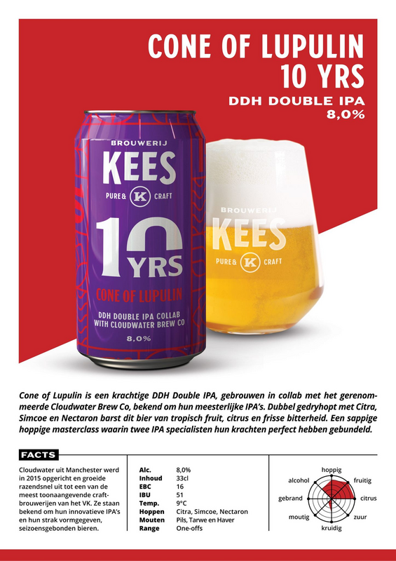 Cone Of Lupulin (Cloudwater collab) - Brouwerij Kees IPA - Imperial / Double New England / Hazy 330ml - 1