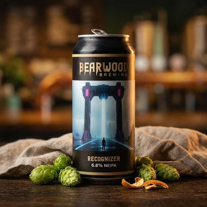 Recognizer - Bearwood Brewing IPA - New England / Hazy 440ml - 1