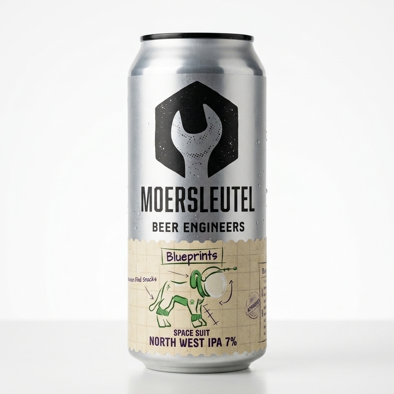 Blueprints: Space Suit - Moersleutel Craft Brewery IPA - American 440ml - 2