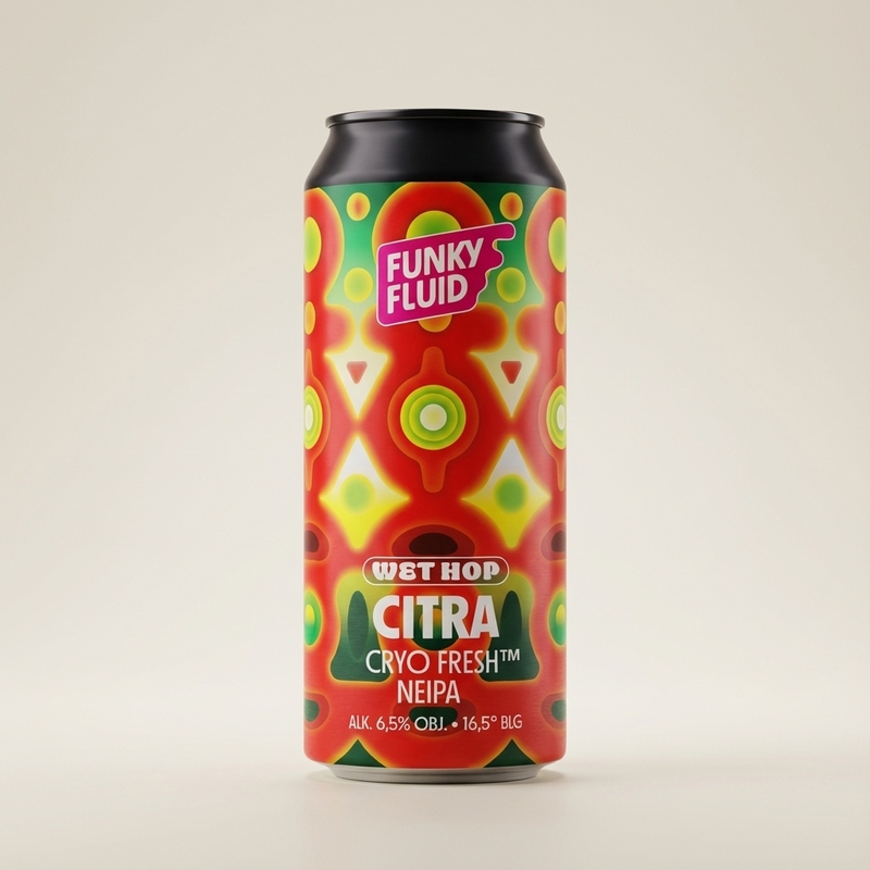 Wet Hop: Citra - Funky Fluid IPA - New England / Hazy 500ml - 1