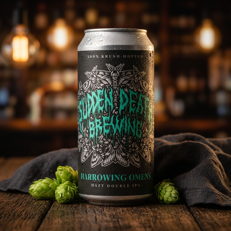 Harrowing Omens - Sudden Death Brewing Co. IPA - Imperial / Double New England / Hazy 440ml - 2