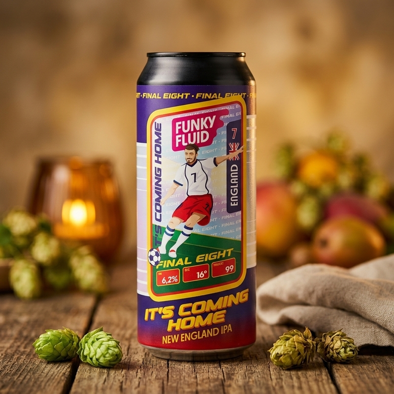 It's Coming Home (England) - Funky Fluid IPA - New England / Hazy 500ml - 2