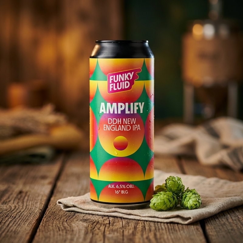 Amplify - Funky Fluid IPA - New England / Hazy 500ml - 2