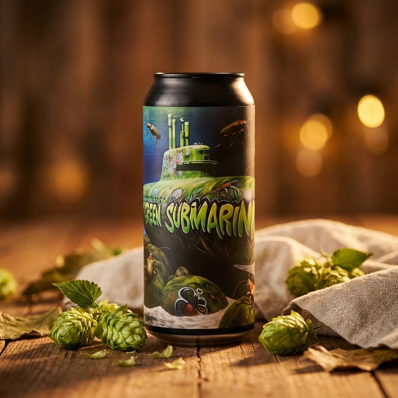 Green Submarine - DankHouse Brewing Company IPA - New England / Hazy 473ml - 2
