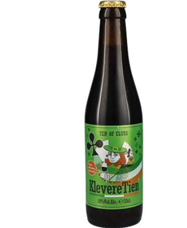 KlevereTien Irish Whiskey Infused - Brouwerij Het Nest Belgian Strong Dark Ale 330ml - 1