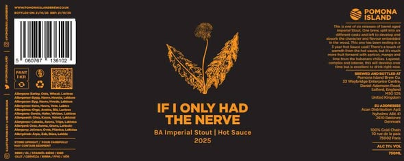 If I Only had The Nerve - Pomona Island Brew Co. Stout - Imperial / Double 750ml - 1