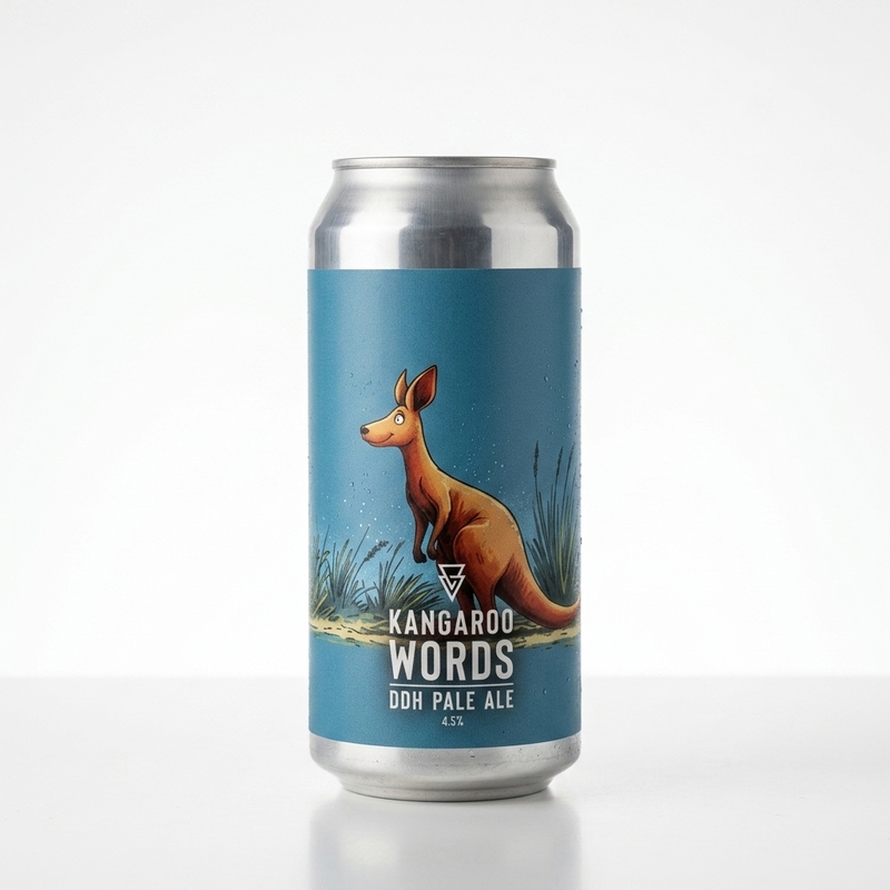 Kangaroo Words - Azvex Brewing Company Pale Ale - New England / Hazy 440ml - 2