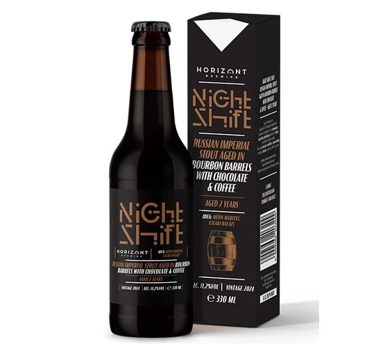 Horizont NS2024 RIS 2yr Bourbon BA with Coffee & Choco - HORIZONT Brewing Stout - Russian Imperial 330ml - 1
