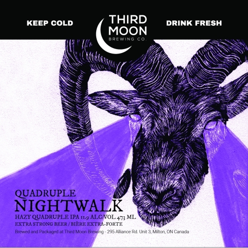 Quadruple Nightwalk - Third Moon Brewing Company IPA - Triple 473ml - 1