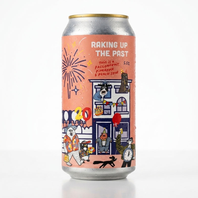 Raking Up The Past (collab The Rake) - Pretty Decent Beer Co Sour - Fruited 440ml - 2