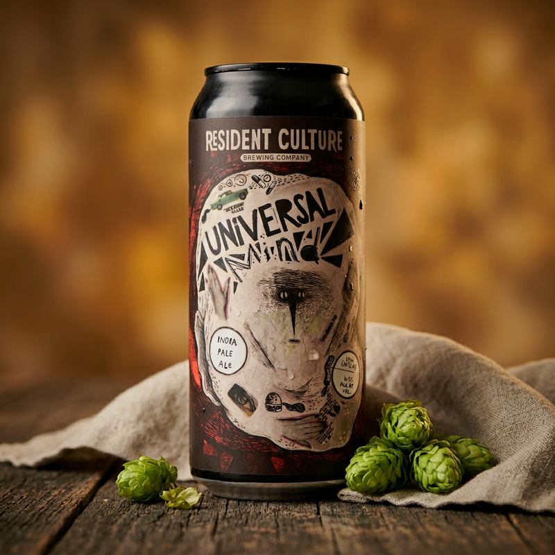 Universal Mind - Resident Culture Brewing Company IPA - New England / Hazy 473ml - 1