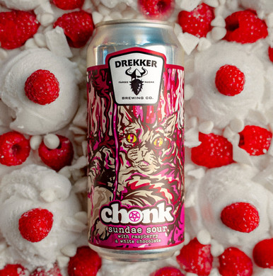 CHONK: Raspberry & White Chocolate - Drekker Brewing Company Sour - Smoothie / Pastry 473ml - 1