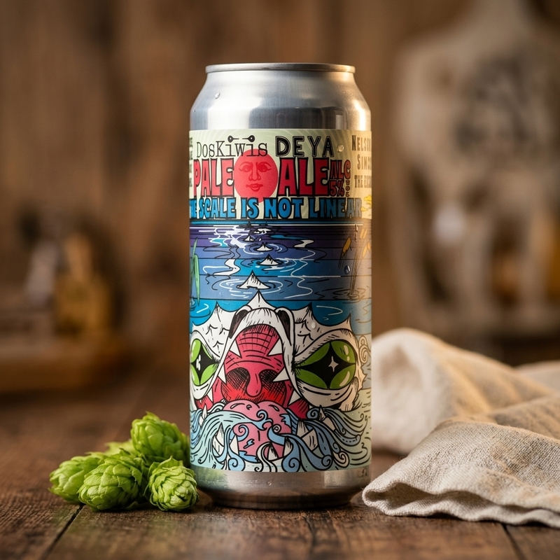 The Scale Is Not Linear (Doskiwis Brewing collab) - DEYA Brewing Company Pale Ale - New England / Hazy 500ml - 1