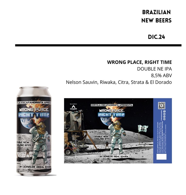Wrong Place, Right Time - Cervejaria Escafandrista IPA - Imperial / Double New England / Hazy 440ml - 1