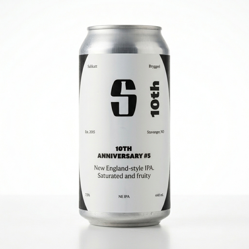 10th Anniversary #5 - Salikatt IPA - Imperial / Double New England / Hazy 440ml - 1