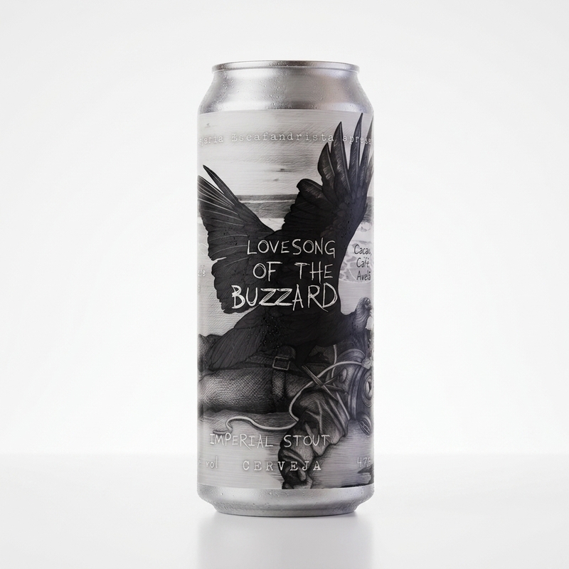 Lovesong of the Buzzard - Cervejaria Escafandrista Stout - Imperial / Double Pastry 473ml - 2
