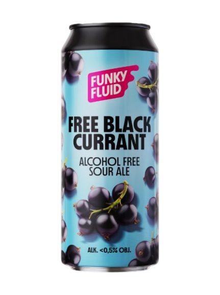 Free Black Currant - Funky Fluid Non-Alcoholic Beer - Sour 500ml - 1