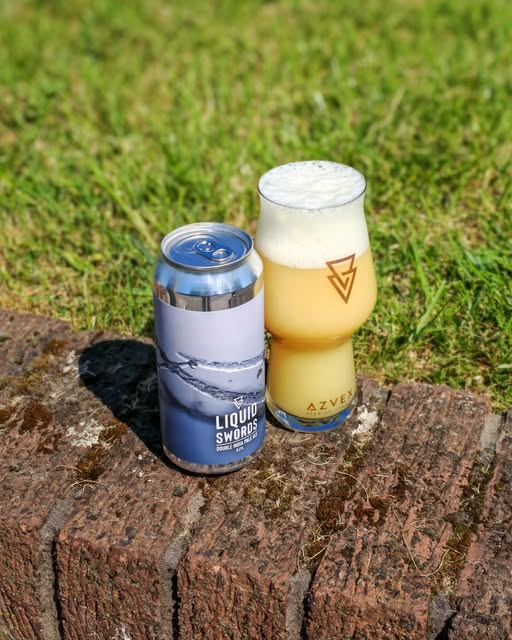 Liquid Swords - Azvex Brewing Company IPA - Imperial / Double New England / Hazy 440ml - 1