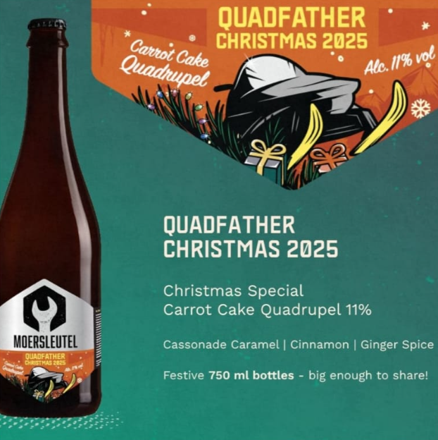 Quadfather Christmas 2025 - Moersleutel Craft Brewery Belgian Quadrupel 750ml - 1