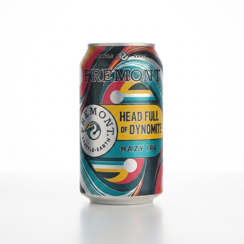Head Full of Dynomite - Fremont Brewing IPA - New England / Hazy 355ml - 2
