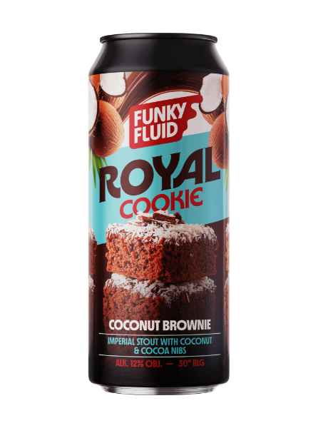 Royal Cookie: Coconut Brownie - Funky Fluid Stout - Imperial / Double 500ml - 1