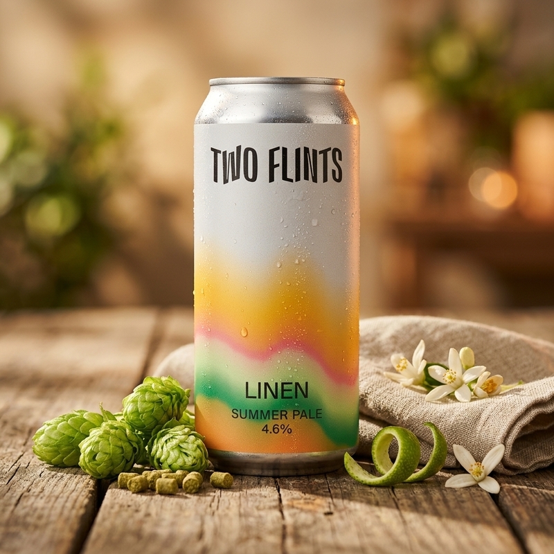 Linen - Two Flints Brewery Pale Ale - New England / Hazy 440ml - 2