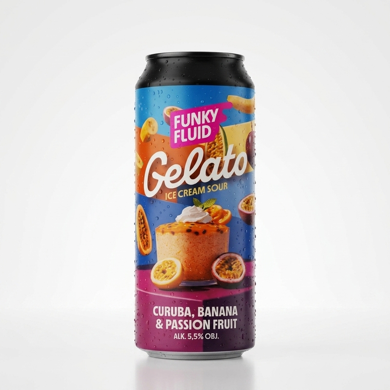 Gelato: Curuba Banana Passionfruit - Funky Fluid Sour - Smoothie / Pastry 500ml - 2
