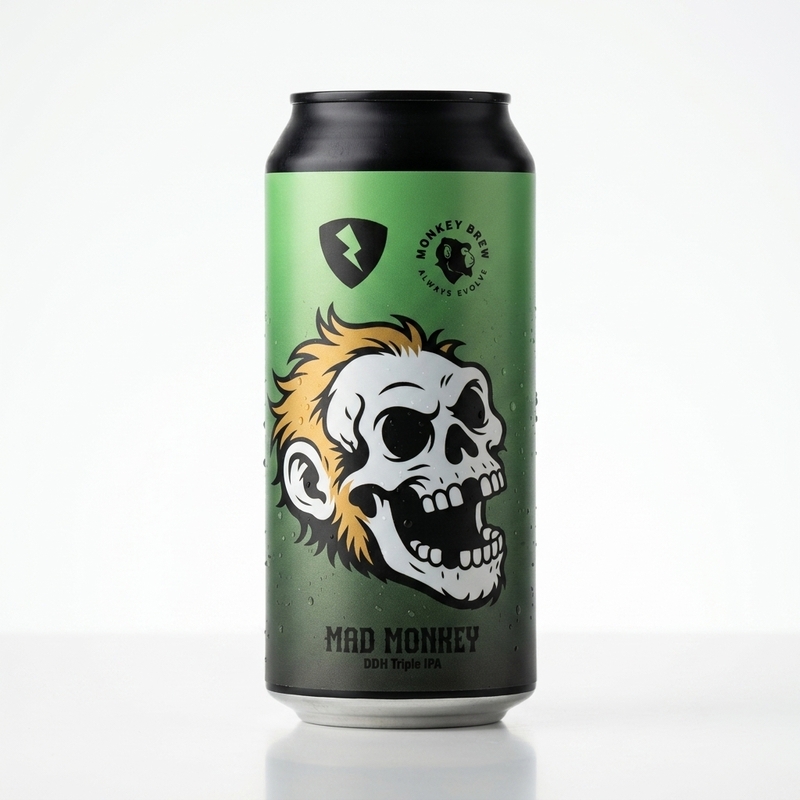 Mad Monkey - Rock City Brewing IPA - Imperial / Double New England / Hazy 440ml - 2