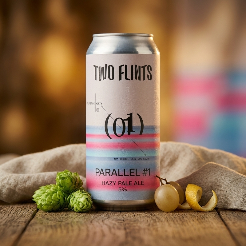 Parallel #1 - Two Flints Brewery Pale Ale - New England / Hazy 440ml - 2