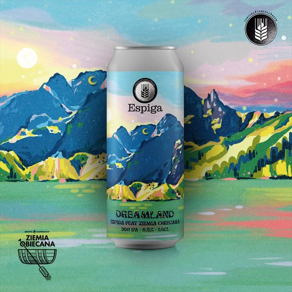 Dreamland (collab Ziemia Obiecana) - Cervesa Espiga IPA - New England / Hazy 440ml - 1