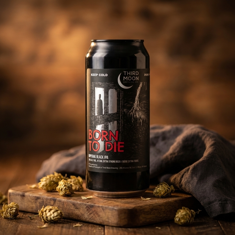 Born To Die - Third Moon Brewing Company IPA - Black / Cascadian Dark Ale 473ml - 1