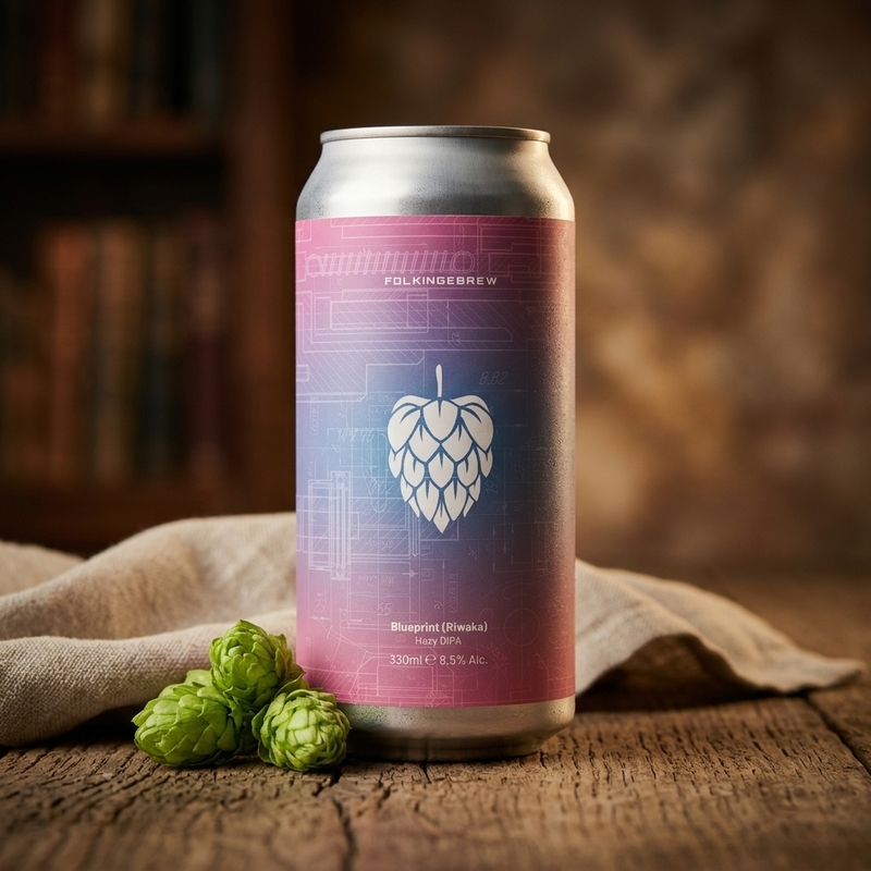 Blueprint (Riwaka) - Folkingebrew IPA - Imperial / Double New England / Hazy 440ml - 2