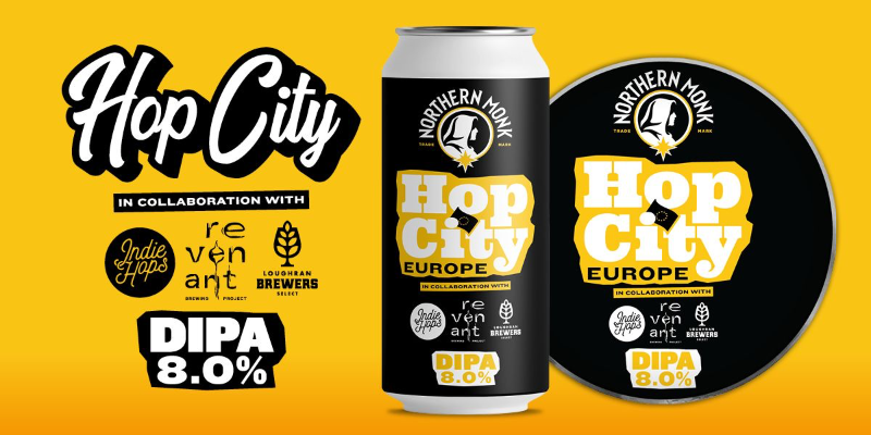 NM x Revenant: Hop City EU - Northern Monk IPA - Imperial / Double New England / Hazy 440ml - 1