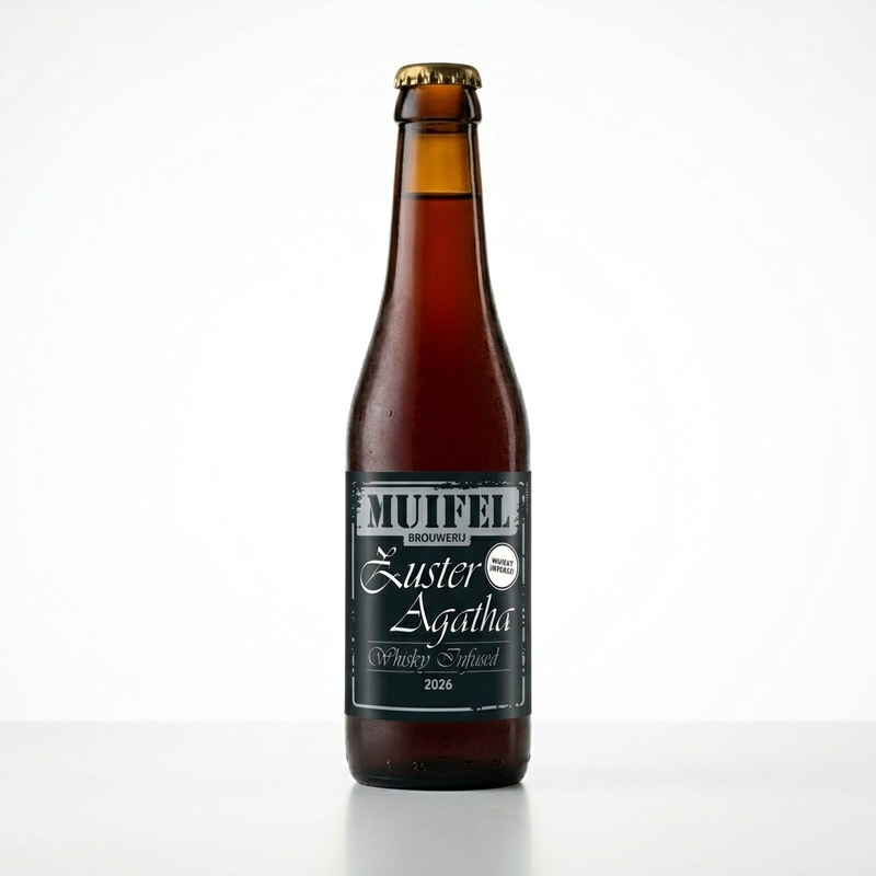 Zuster Agatha Whisky Infused 2026 - Muifelbrouwerij Spiced / Herbed Beer 330ml - 1