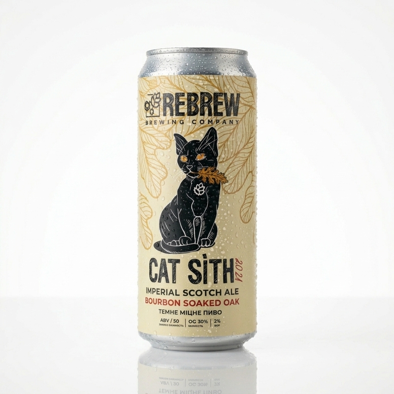 Cat Sith Oak Chips 2026 - Rebrew Scotch Ale / Wee Heavy 330ml - 1